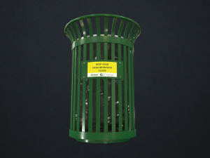 waste bin - low poly Model 3D