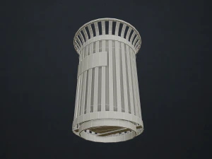 lixeira - baixo poli Modelo 3D