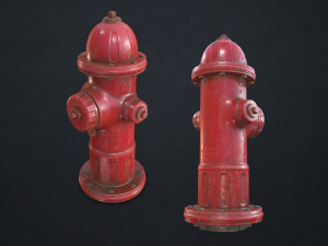 fire hydrant - low poly 3D Model