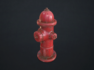 fire hydrant - low poly 3D Model