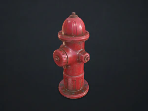 fire hydrant - low poly 3D Model