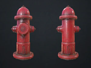 fire hydrant - low poly 3D Model