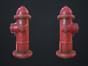 fire hydrant - low poly 3D Model