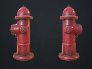 fire hydrant - low poly 3D Model