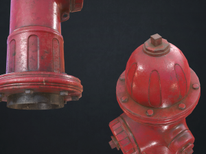 fire hydrant - low poly 3D Model