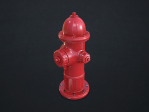 fire hydrant - low poly 3D Model