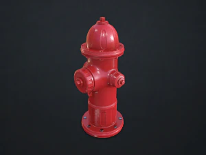 fire hydrant - low poly 3D Model