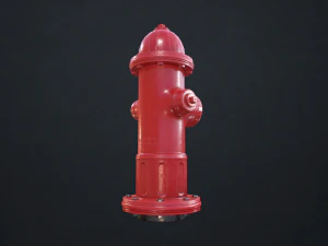 fire hydrant - low poly 3D Model