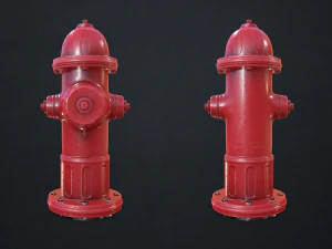 fire hydrant - low poly 3D Model