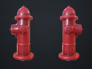 fire hydrant - low poly 3D Model