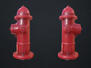 fire hydrant - low poly 3D Model