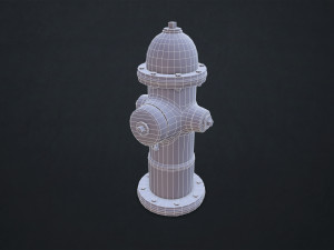fire hydrant - low poly 3D Model