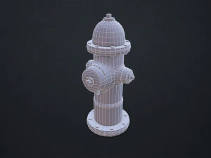 fire hydrant - low poly 3D Model