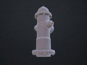 fire hydrant - low poly 3D Model