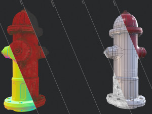 fire hydrant - low poly 3D Model