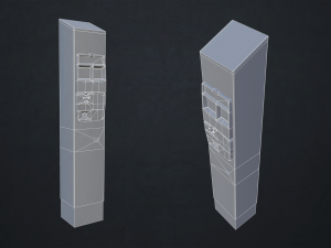 parking meter - low poly Model 3D