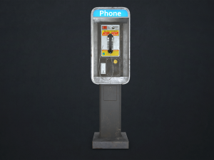 phone booth - low poly 3D 模型