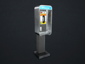 phone booth - low poly 3D 模型