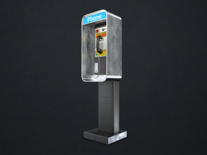 phone booth - low poly 3D 模型