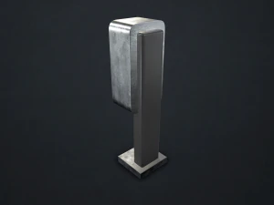 phone booth - low poly 3D Model