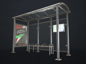 street elements collection 2 - low poly 3D Model