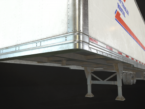 dry van trailer - low poly Modello 3D