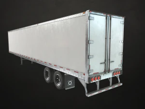 сухий фургон - низький полі 3D Модель