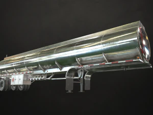 fuel tank trailer - low poly 3D Model