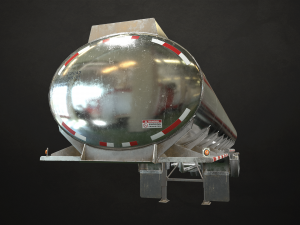 fuel tank trailer - low poly 3D Модель