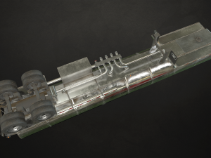 fuel tank trailer - low poly 3D Модель