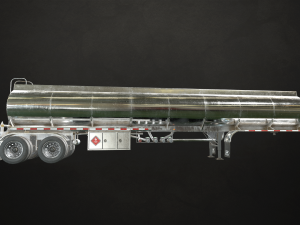 fuel tank trailer - low poly 3D Модель