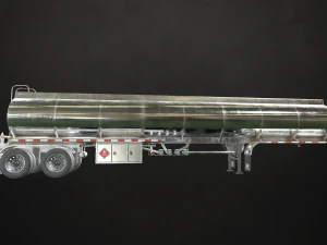 fuel tank trailer - low poly 3D Model