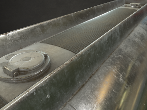 fuel tank trailer - low poly 3D Модель