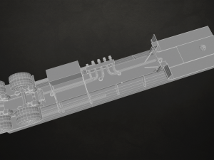 fuel tank trailer - low poly 3D Модель