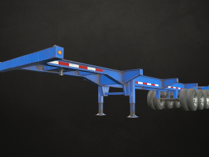 container trailer - low poly 3D 모델