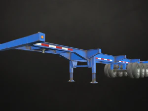container trailer - low poly 3D Model