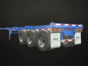 container trailer - low poly 3D 모델