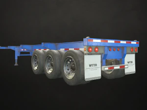 container trailer - low poly 3D Model