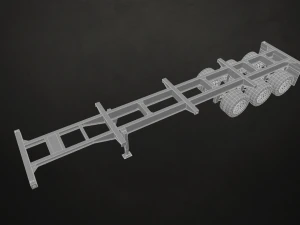 container trailer - low poly 3D Model