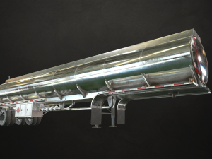 semi truck tanker - low poly 3D Модель