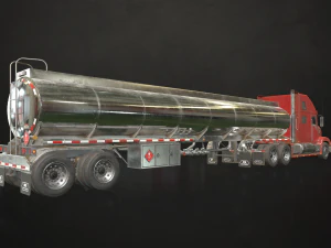 semi truck collection - low poly 3D Model