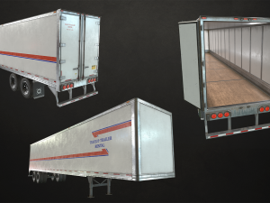 semi truck collection - low poly Modelo 3D