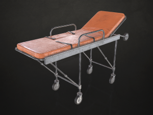 Ambulance Stretcher - Low Poly 3D Model