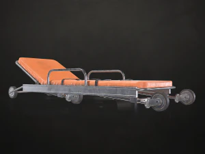 Ambulance Stretcher - Low Poly 3D Model