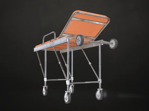 Ambulance Stretcher - Low Poly 3D Model