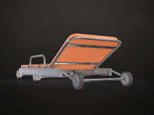 Ambulance Stretcher - Low Poly Model 3D