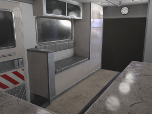 Ambulance Type 3 - Low Poly Modelo 3D