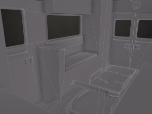 Ambulance Type 3 - Low Poly Modelo 3D