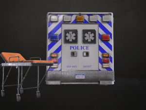 Ambulance Type 4 - Low Poly 3Dモデル