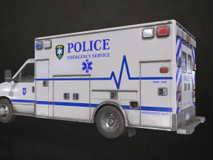 Ambulance Type 4 - Low Poly 3Dモデル
